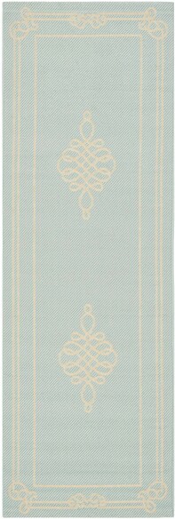 Safavieh Courtyard CY6788-25 Aqua and Cream