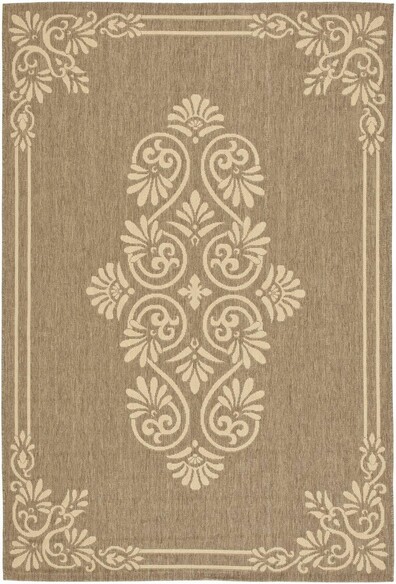 Safavieh Courtyard CY6855-22 Brown and Creme