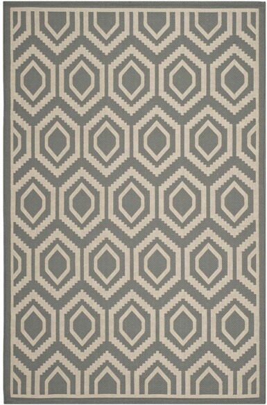 Safavieh Courtyard CY6902246 Anthracite and Beige