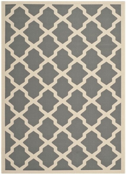 Safavieh Courtyard CY6903-246 Anthracite and Beige