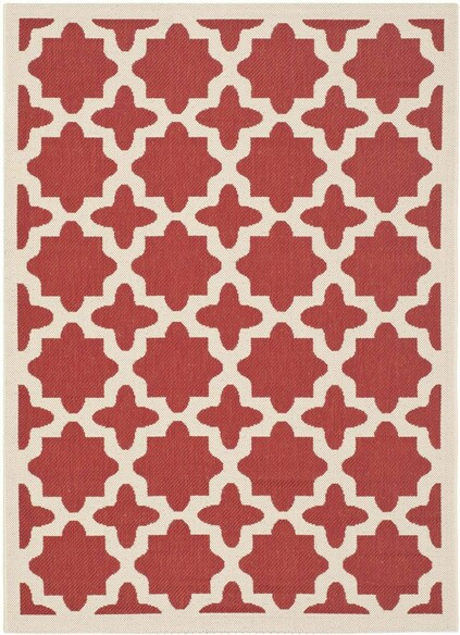 Safavieh Courtyard CY6913-248 Red and Bone