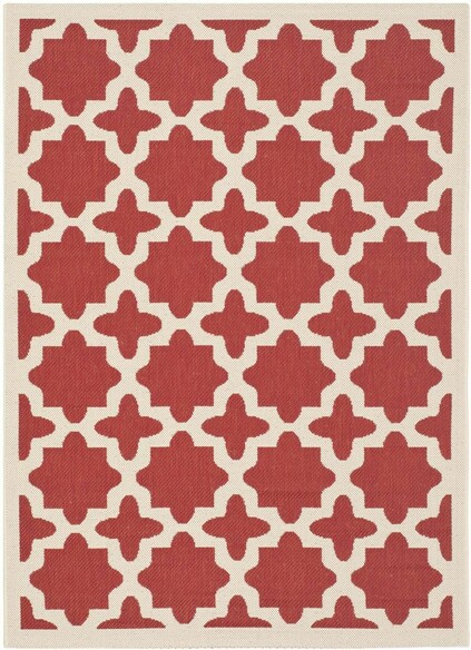 Safavieh Courtyard CY6913-248 Red and Bone