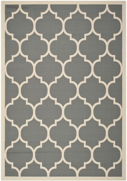 Safavieh Courtyard CY6914-246 Anthracite and Beige