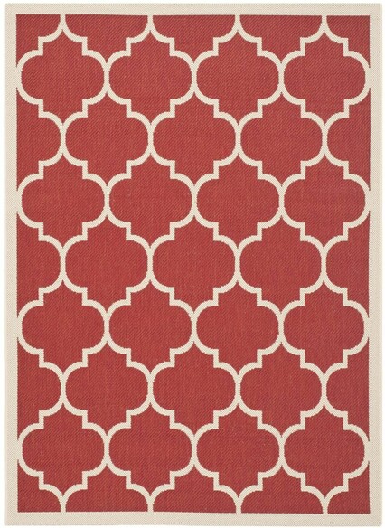 Safavieh Courtyard CY6914-248 Red and Bone