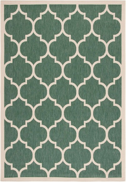 Safavieh Courtyard CY6914322 Dark Green and Beige