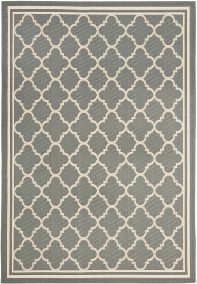 Safavieh Courtyard CY6918-246 Anthracite and Beige