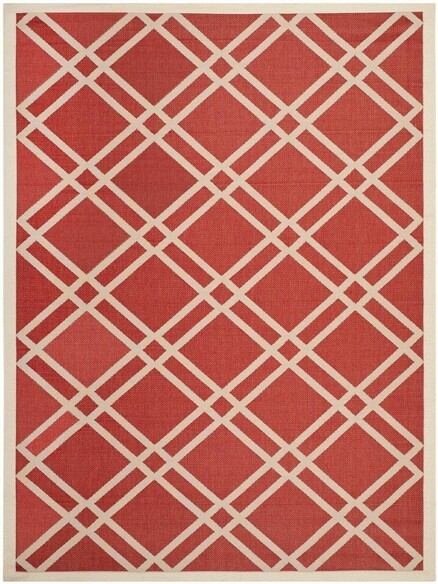 Safavieh Courtyard CY6923248 Red and Bone