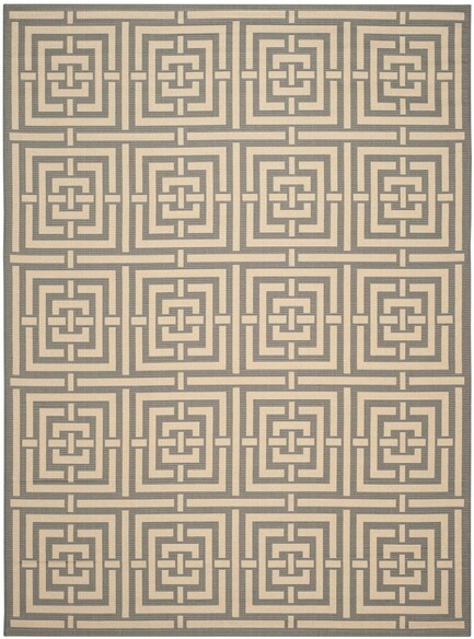 Safavieh Courtyard CY693765 Grey and Cream