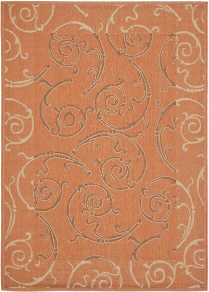 Safavieh Courtyard CY7108-21A7 Terracotta and Cream