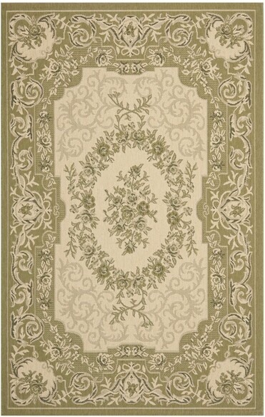 Safavieh Courtyard CY720814A5 Cream and Green