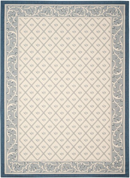 Safavieh Courtyard CY7427258A22 Beige and Navy