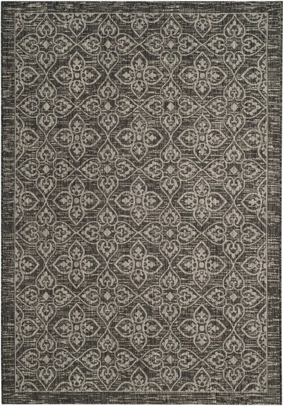 Safavieh Courtyard CY806637621 Black and Light Grey