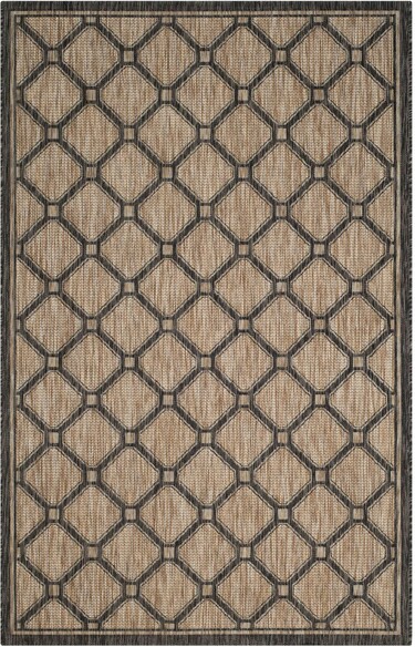Safavieh Courtyard CY847137312 Natural and Black