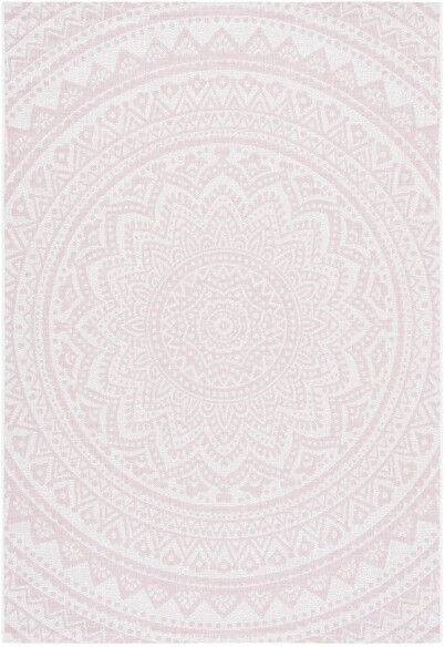 Safavieh Courtyard CY873456212 Ivory and Soft Pink