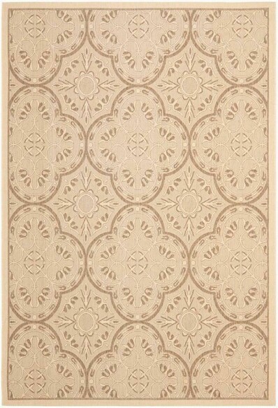 Safavieh Courtyard CYS6204219 Cream and Light Chocolate