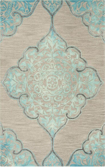 Safavieh Dip Dye DDY510C Grey and Turquoise