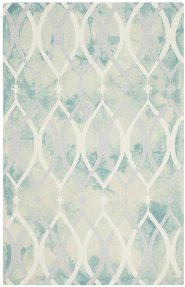 Safavieh Dip Dyed DDY534Q Green and Ivory Grey