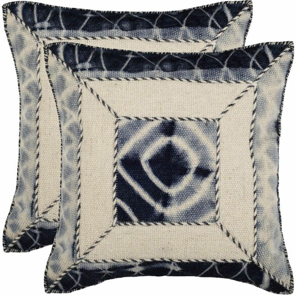 DIP-DYE PATCH PILLOW