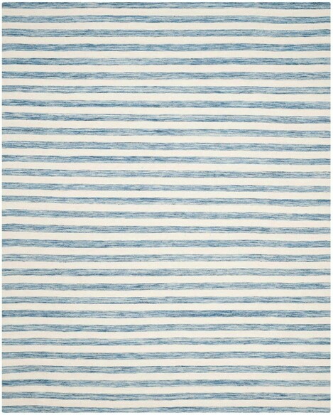 Safavieh Dhurries DHU575B Blue and Ivory