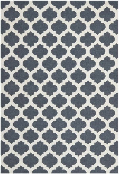 Safavieh Dhurries DHU623B Blue and Ivory