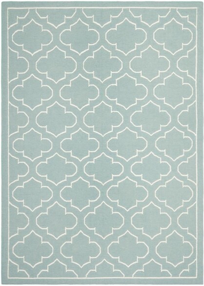 Safavieh Dhurries DHU625A Blue and Ivory