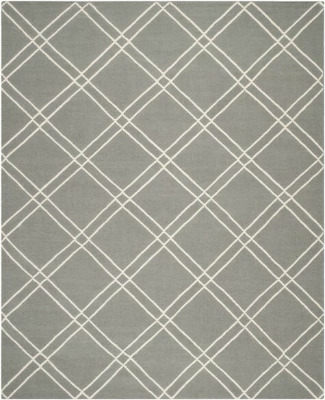 Safavieh Dhurries DHU638B Grey and Ivory