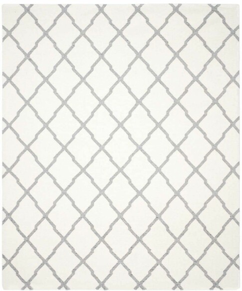 Safavieh Dhurries DHU645A Ivory and Grey