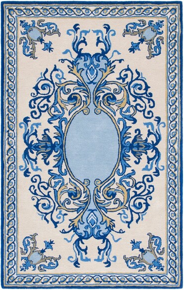 Safavieh Empire EM601M Blue and Ivory