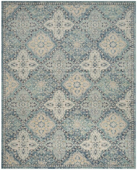 Safavieh Evoke EVK274C Light Blue and Ivory