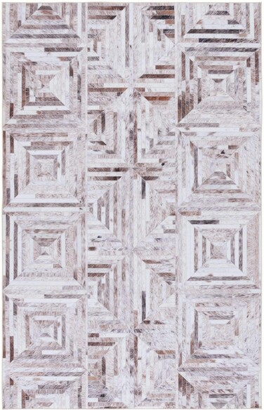 Safavieh Faux Hide FAH549A Beige and Brown