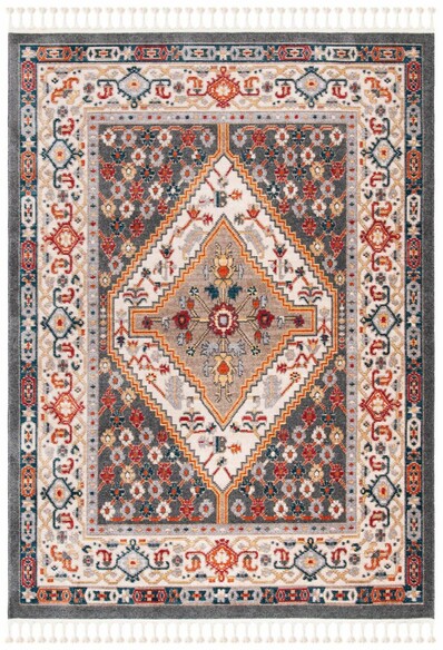 Safavieh Farmhouse FMH812H Charcoal and Ivory