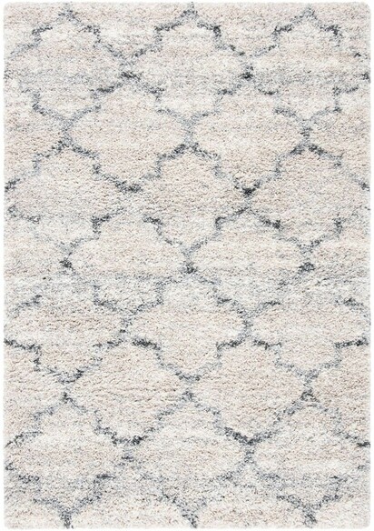 Safavieh Fontana Shag FNT888F Grey and Ivory