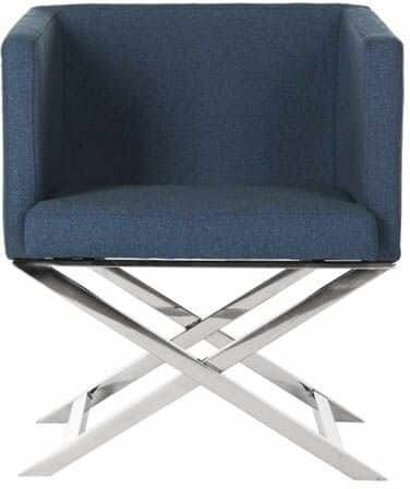 Celine Chrome Cross Leg Chair