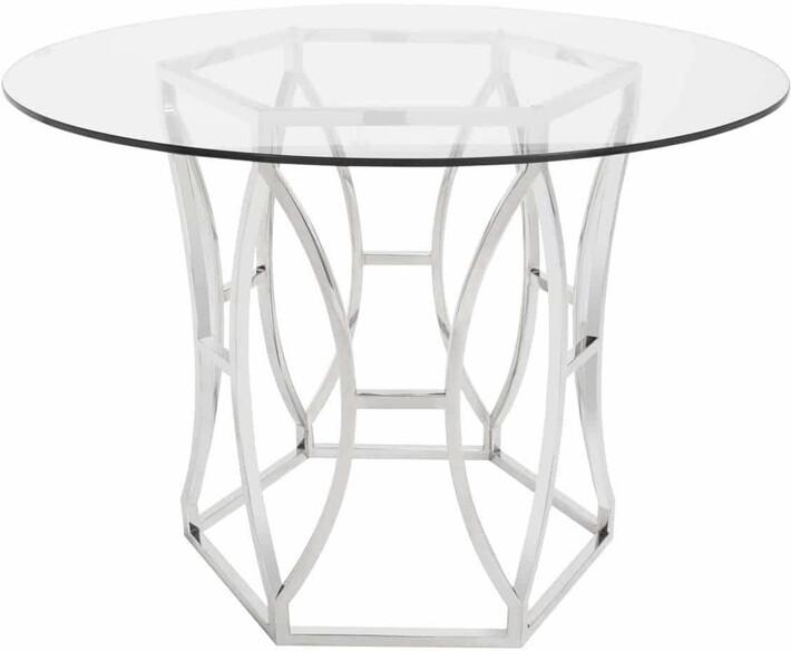 SHAW GLASS TOP DINING TABLE