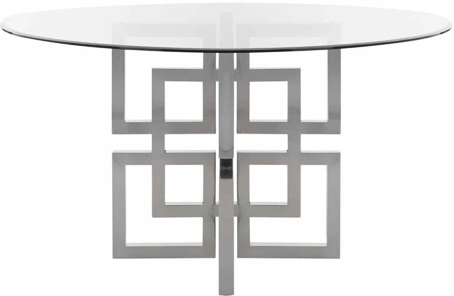 HARLAN GLASS TOP DINING TABLE