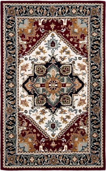 Safavieh Heritage HG625Q Ivory and Red