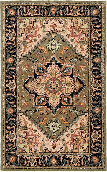 Safavieh Heritage HG625Y Green and Light Brown