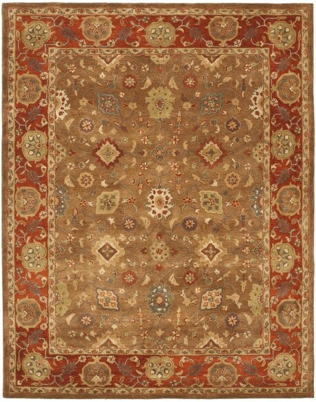 Safavieh Heritage HG952A Moss and Rust