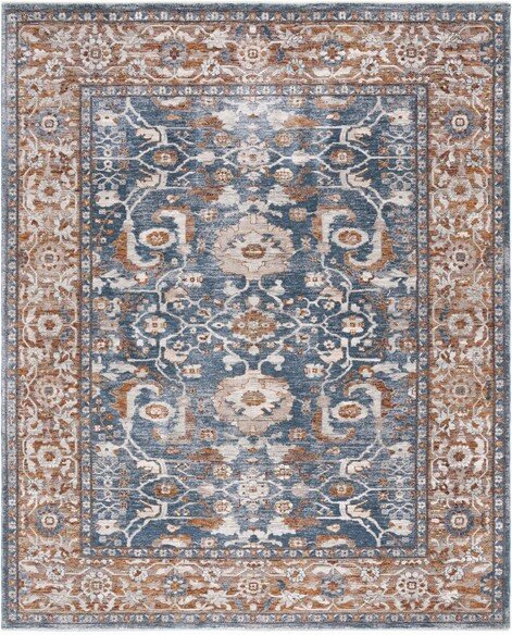 Safavieh Heirloom HRL720M Blue and Rust