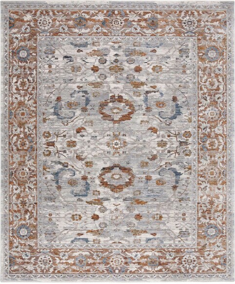 Safavieh Heirloom HRL722A Ivory Grey and Rust