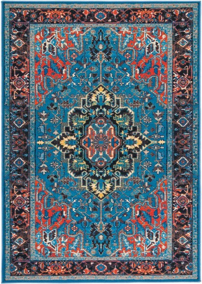 Safavieh Journey JNY107M Blue and Red