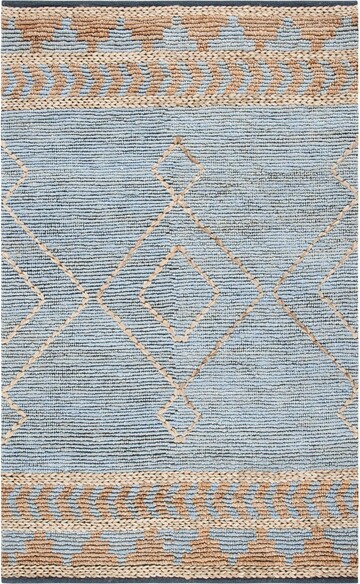 Safavieh Kilim KLM459A Natural and Blue