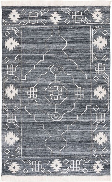 Safavieh Kilim KLM763Z Black and Ivory