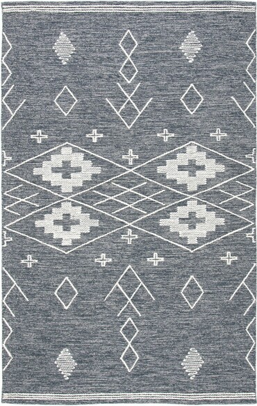 Safavieh Kilim KLM851H Charcoal and Ivory