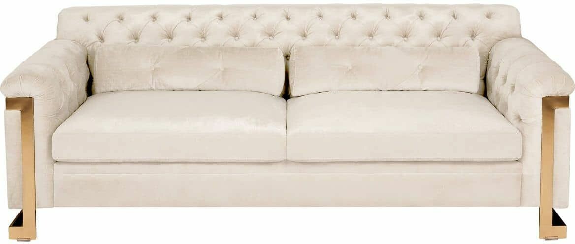 LETHBRIDGE TUFTED VELVET SOFA