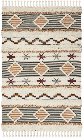 Safavieh Kenya KNY904A Ivory and BlackOrange