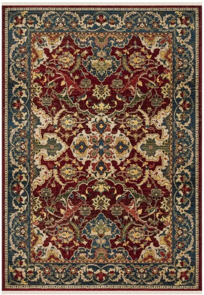Safavieh Kashan KSN307Q Red and Blue