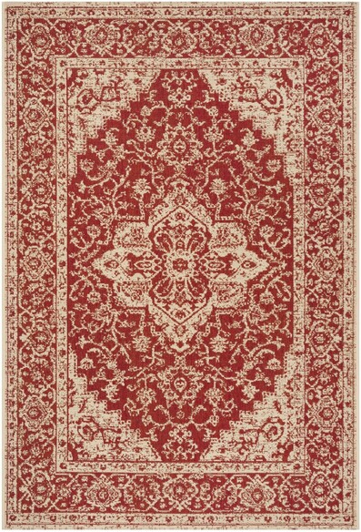 Safavieh Linden LND137Q Red and Creme