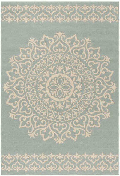 Safavieh Linden LND183L Cream and Aqua