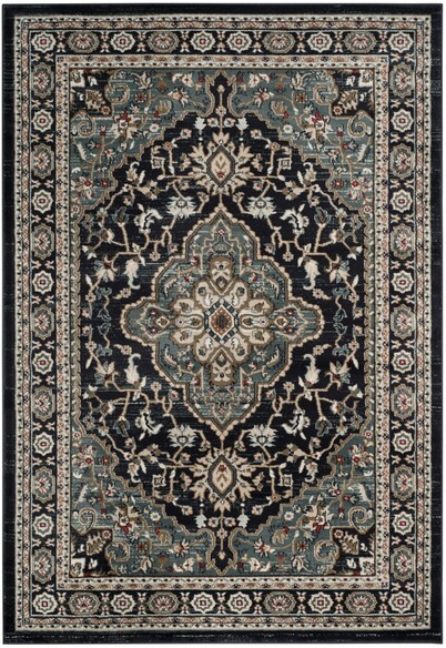 Safavieh Lyndhurst LNH338C Anthracite and Teal